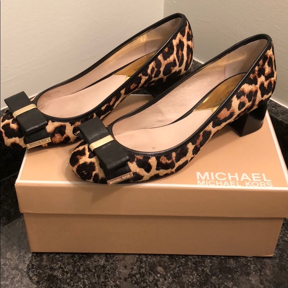 michael kors animal print shoes